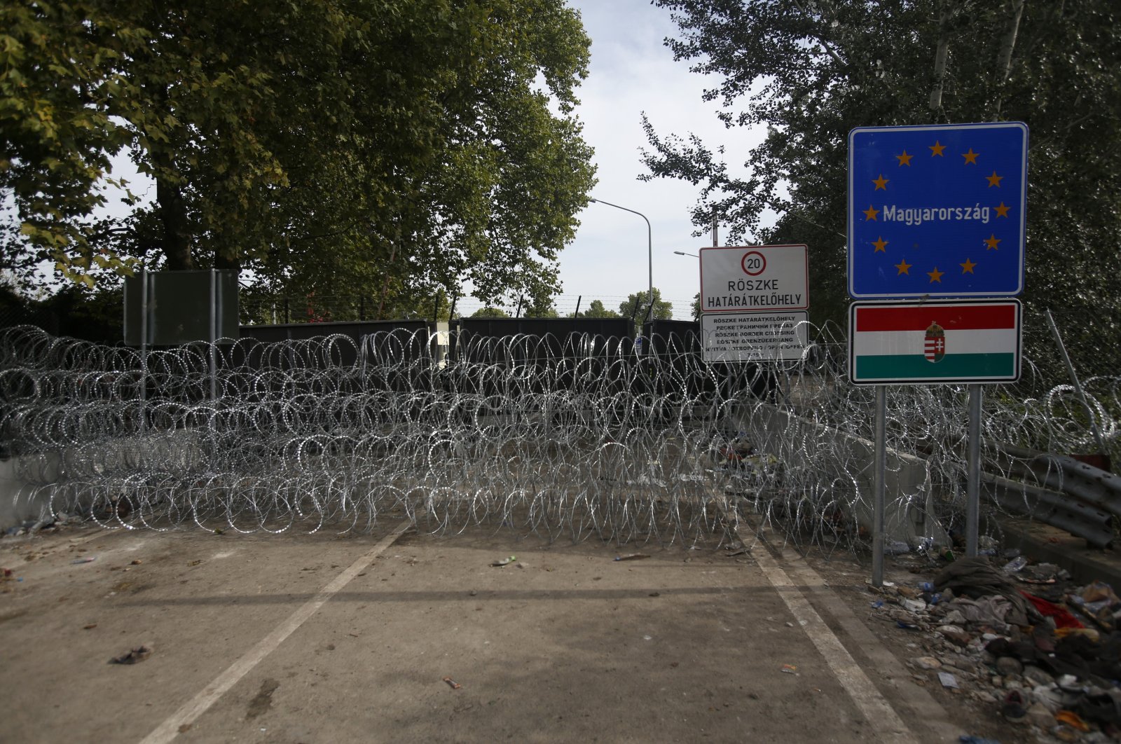 The &quot;Horgos 2&quot; border crossing into Hungary, near Horgos, Serbia, Thursday, Sept. 17, 2015. (AP File Photo)