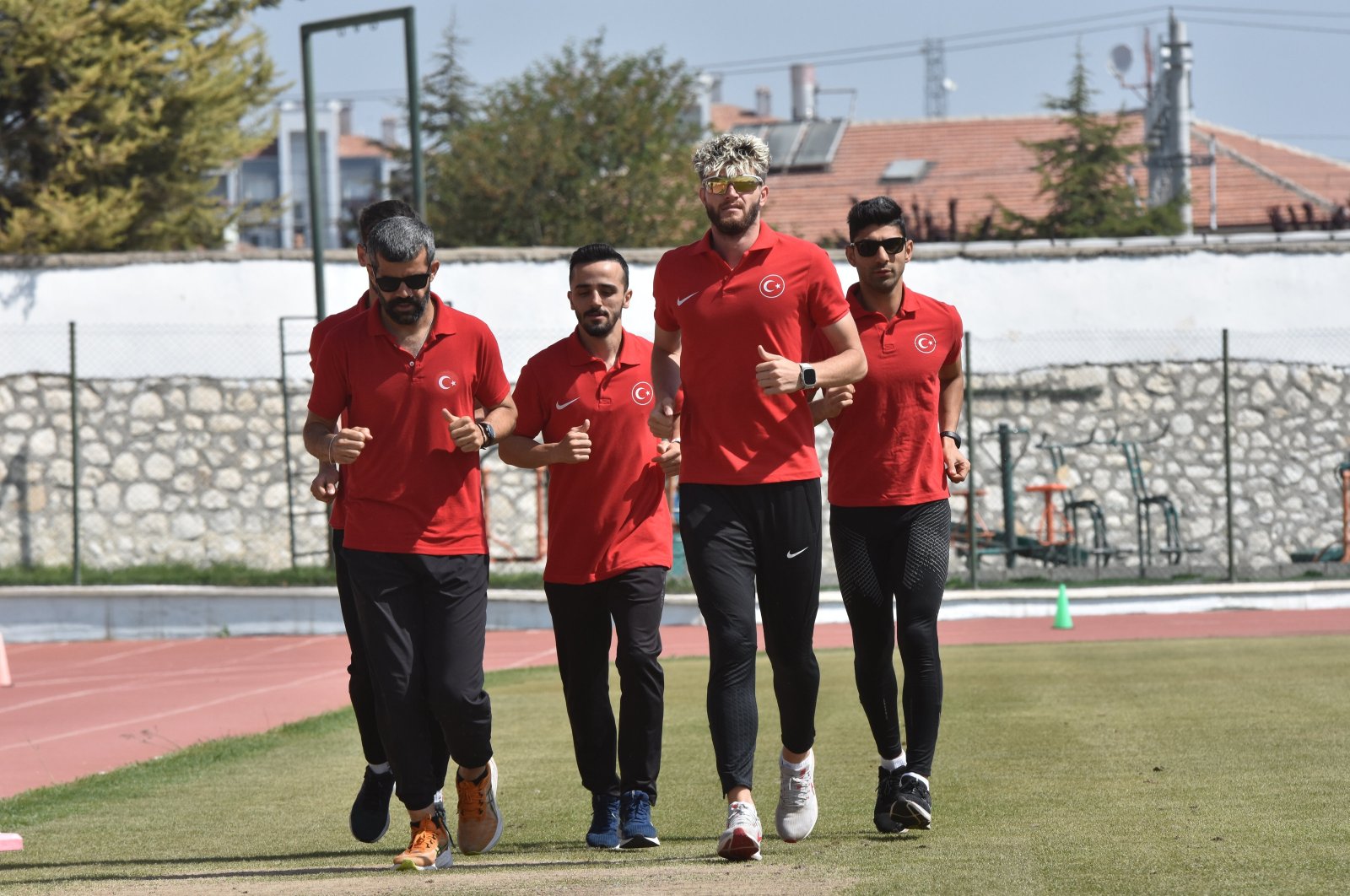 Turkish hearing-impaired athletes train for the World Deaf Athletics Championships, Karaman, Türkiye, May 2, 2024. (AA Photo)