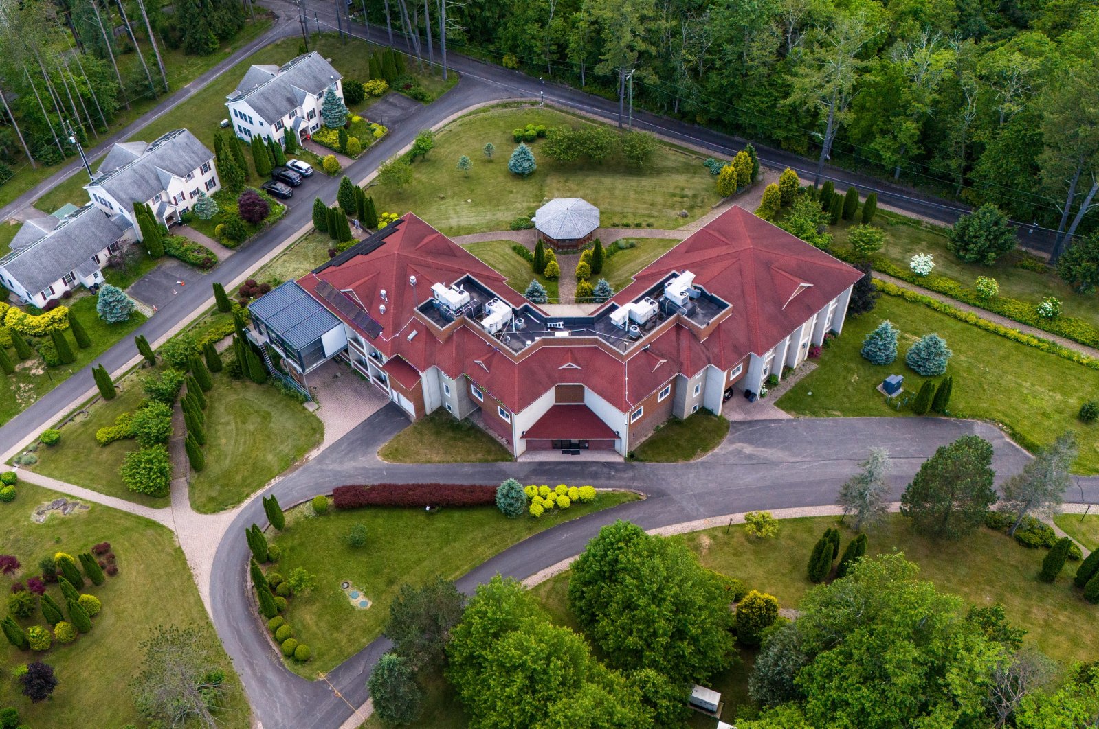 FETÖ ringleader Fetullah Gülen&#039;s residence is seen from above, Pennsylvania, U.S., May 28, 2024. (AA Photo)