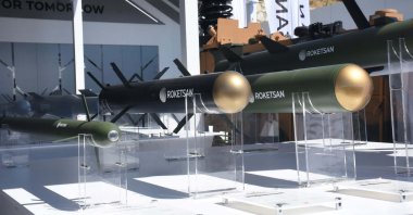 Products of Turkish defense company Rokestan are displayed during a major military exercise, Efes-2024, Izmir, western Türkiye, May 28, 2024. (DHA Photo)