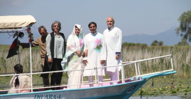 A boat tour of Beyşehir Lake followed, during which Bengali water lily songs were played, and photos were taken with the white water lilies, Konya, Türkiye, June 1, 2024. (Photo courtesy of consulate)
