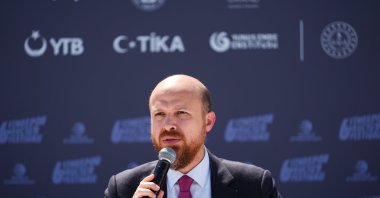 World Ethnosport Confederation Necmeddin Bilal Erdoğan speaks at a news conference ahead of the 6th Ethnosport Culture Festival, Istanbul, Türkiye, May 29, 2024. (AA Photo)