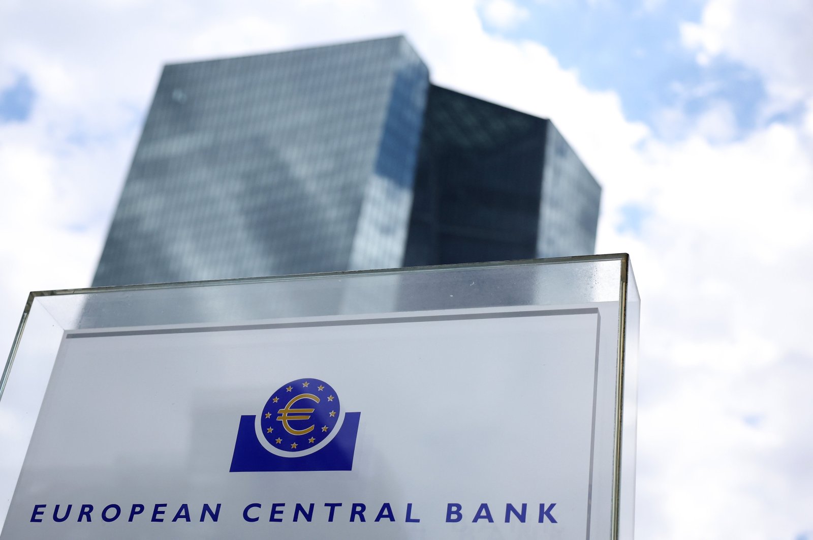 An exterior view of the European Central Bank (ECB) before a press conference following the meeting of the ECB Governing Council in Frankfurt, Germany, June 6, 2024. (EPA Photo)