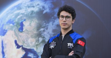 Türkiye’s second astronaut Tuva Cihangir Atasever, poses for a photo during an interview with Anadolu Agency (AA), Ankara, Türkiye, Jan. 6, 2024. (AA Photo)