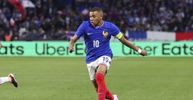 France&#039;s Kylian Mbappe controls the ball during the International Friendly match against Luxembourg at Stade Saint-Symphorien, Metz, France, June 5, 2024. (Getty Images Photo)
