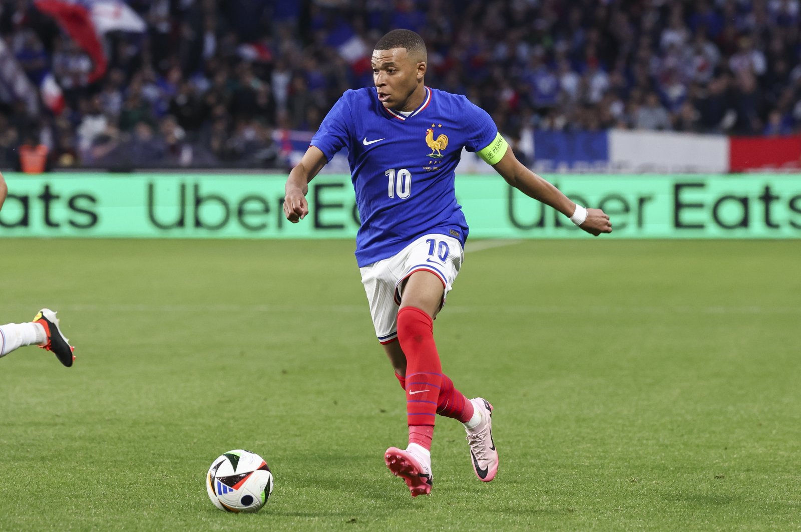 France&#039;s Kylian Mbappe controls the ball during the International Friendly match against Luxembourg at Stade Saint-Symphorien, Metz, France, June 5, 2024. (Getty Images Photo)
