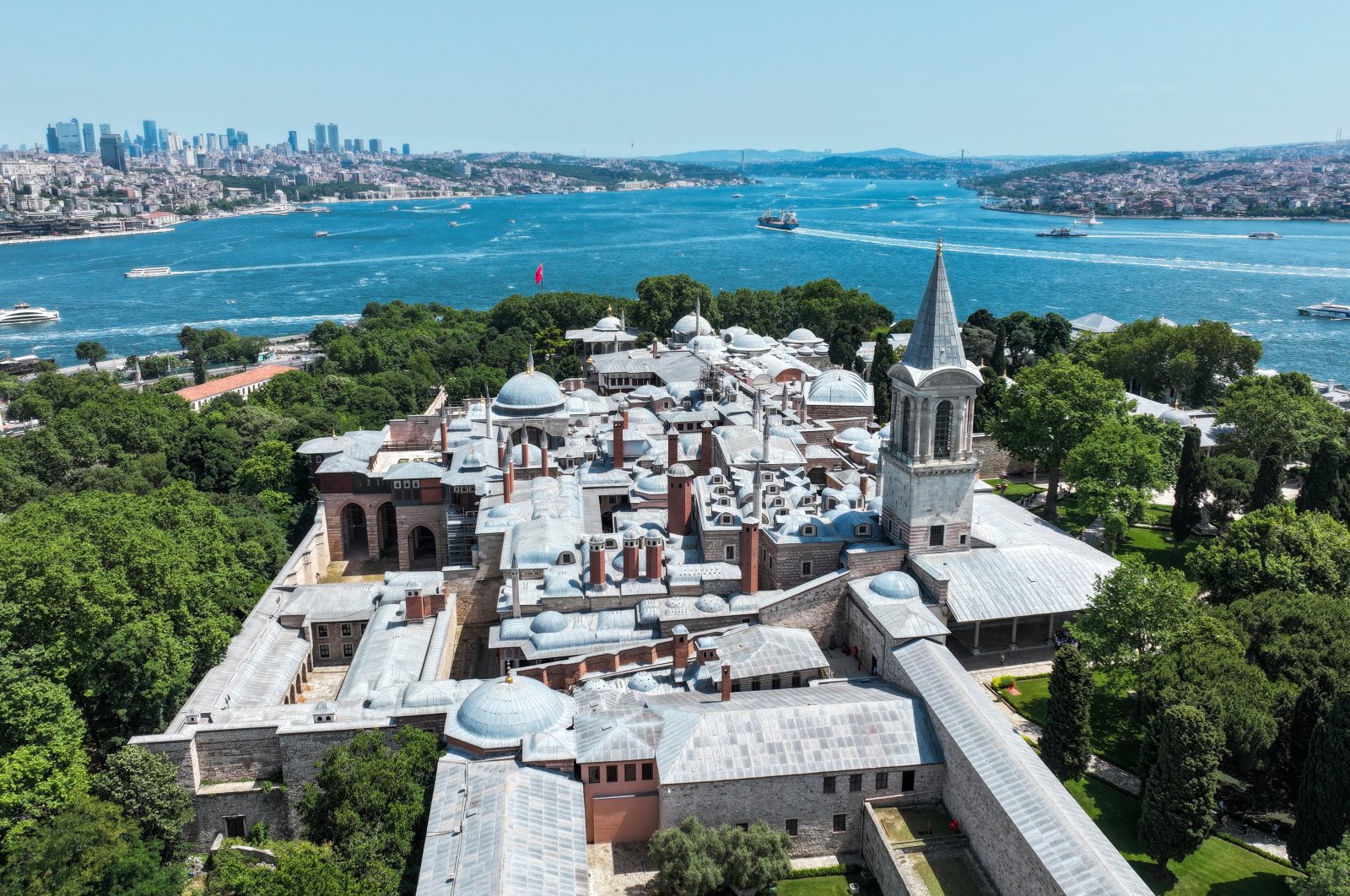Aerial view of Topkapı Palace in Istanbul, June 7, 2024. (AA Photo)