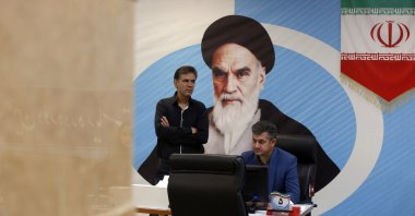 Iranian Interior Ministry officials work during the registration for the Iranian presidential election, in Tehran, Iran, May 30, 2024. (EPA Photo)
