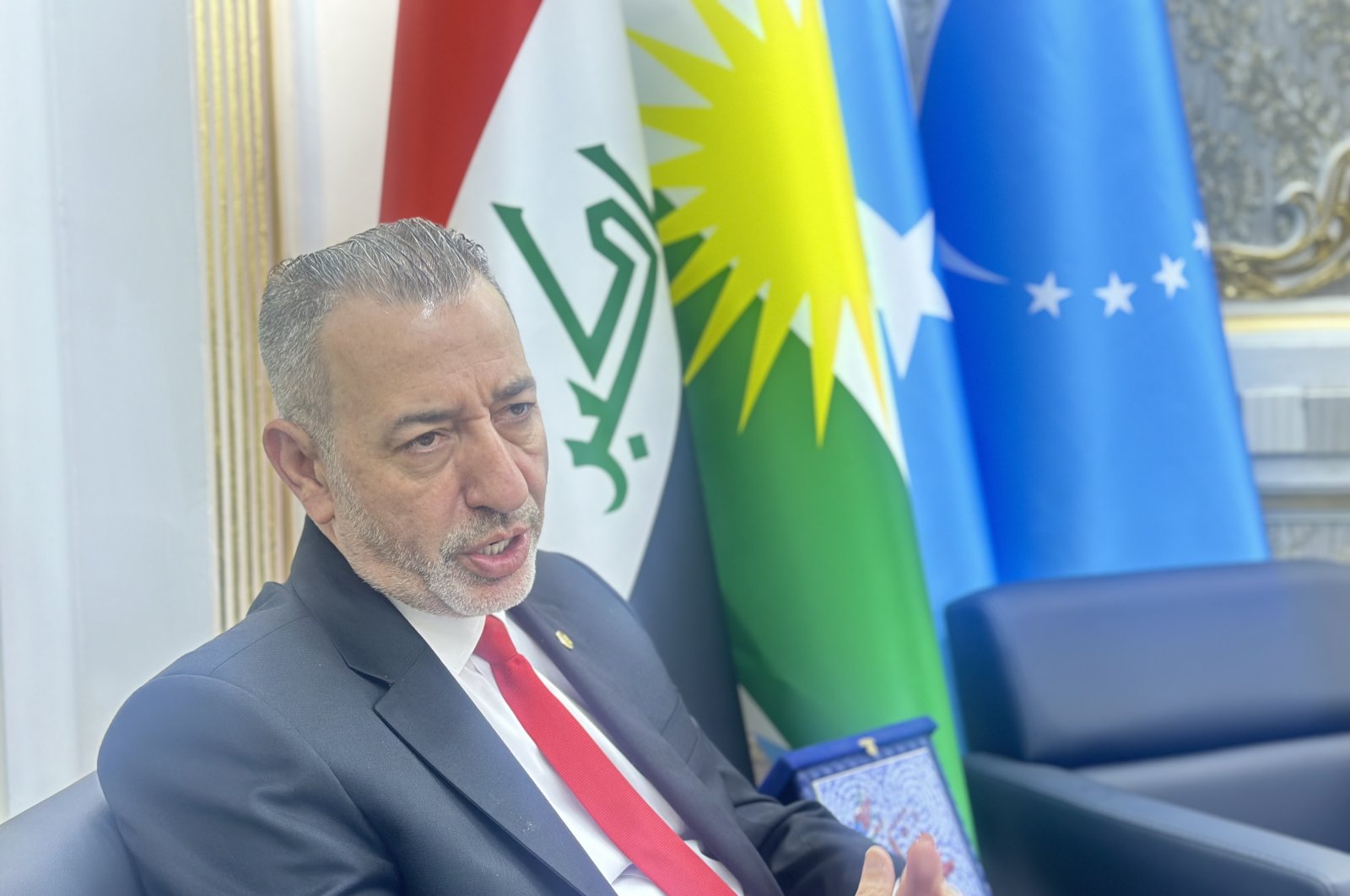 Aydın Maruf, the KRG’s minister of state for minority affairs is seen in Irbil, Kurdistan Regional Government in Iraq, May 30, 2024 (Photo by Dilara Aslan Özer)