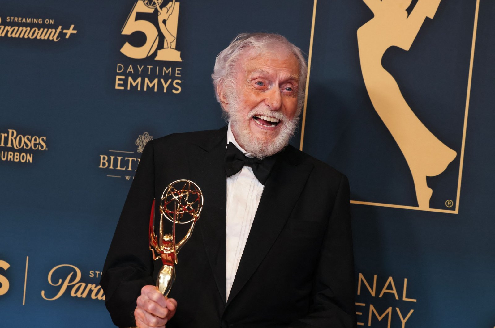 Dick Van Dyke, winner, poses at the 51st annual Daytime Emmys Awards at The Westin Bonaventure Hotel &amp; Suites, Los Angeles, California, U.S., June 7, 2024. (AFP Photo)