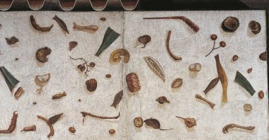 Asarotos oikos mosaic (unswept room), depicting a mouse feeding on food remains on the floor, Museo Gregoriano Profano, Vatican. (Getty Images Photo)