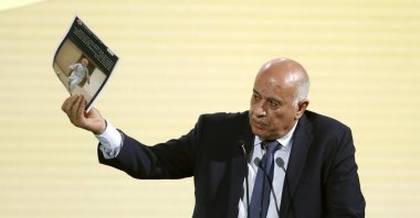 Palestine Football Association President Jibril Al Rajoub speaks during the 74th FIFA Congress, Bangkok, Thailand, May 17, 2024. (EPA Photo)