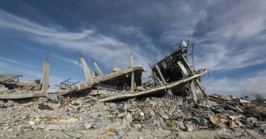 Buildings destroyed by Israel are seen in Rafah, southern Gaza, Palestine, May 31, 2024. (EPA Photo)