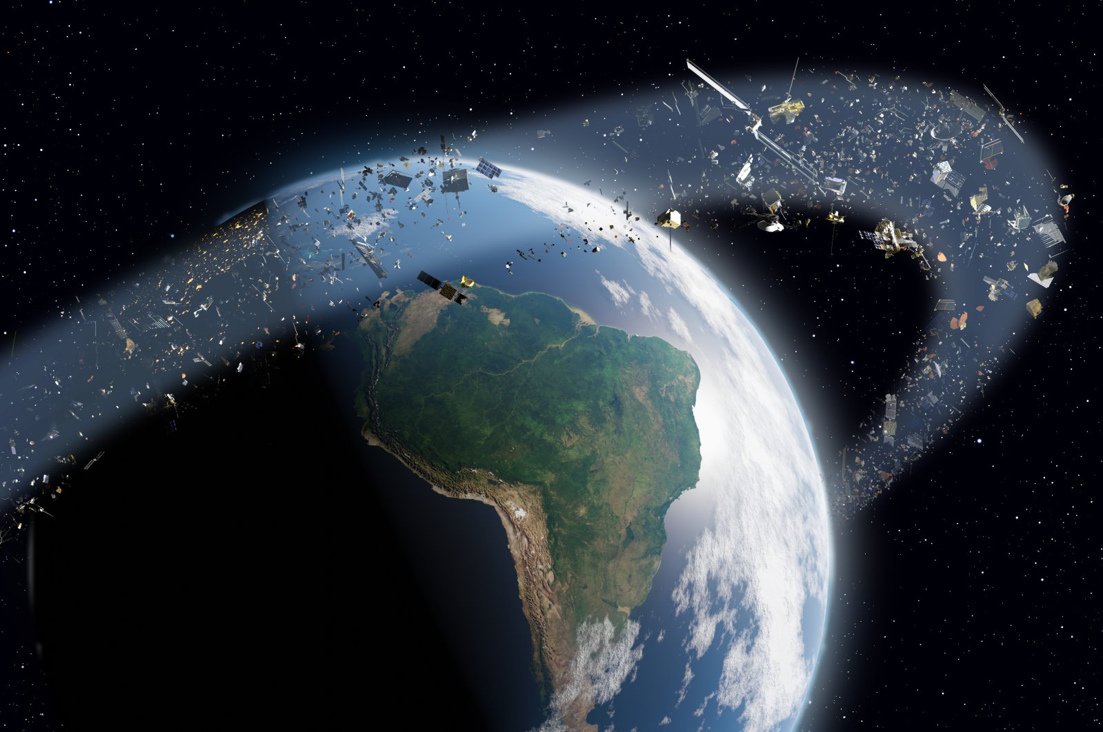 &quot;To secure the space assets and guarantee the accessibility of space, the space debris issue needs to be addressed with binding rules, especially for anti-satellite tests (ASAT), which lead to the creation of a vast number of debris.&quot; (Getty Images Illustration)