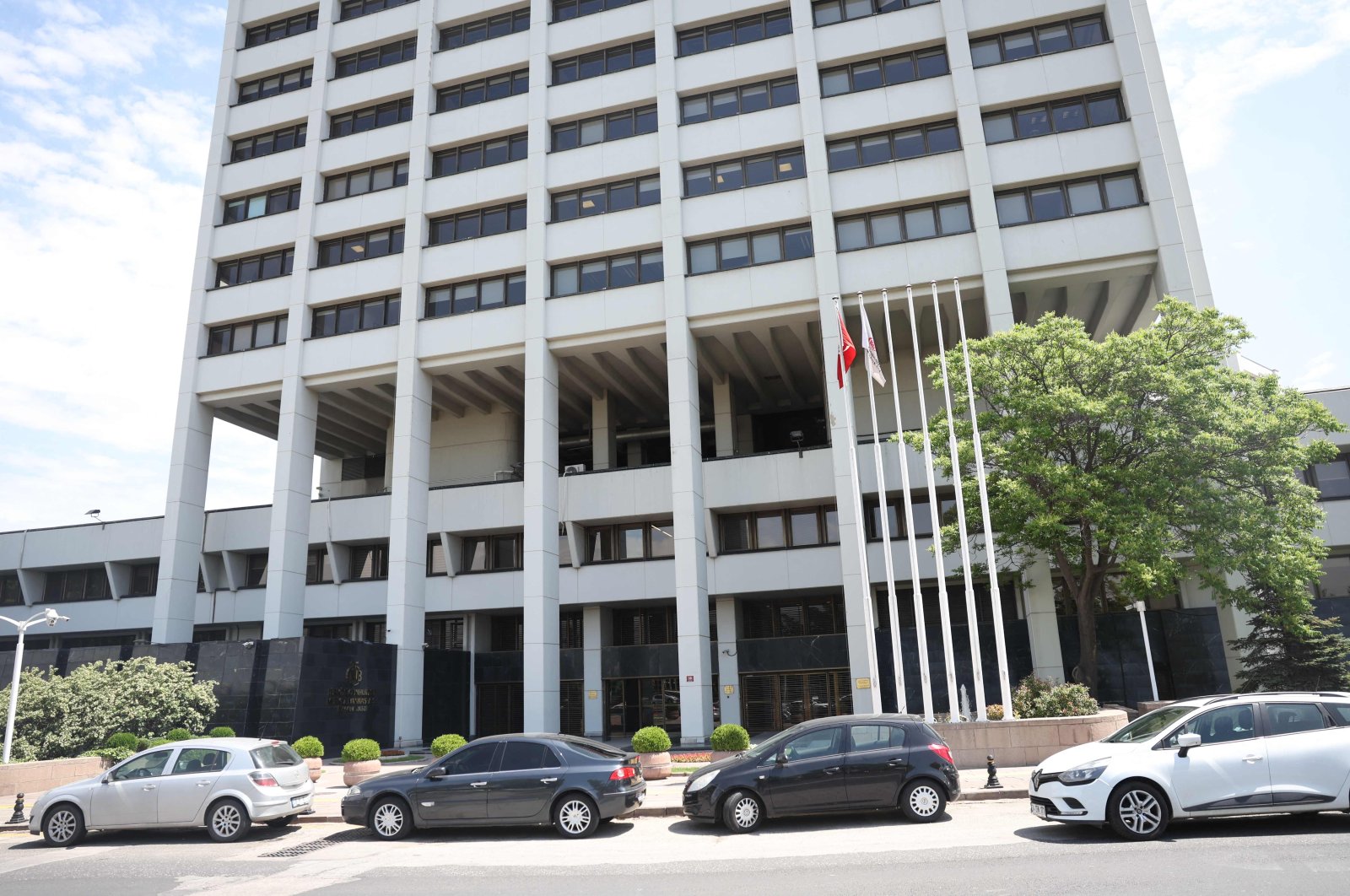 The headquarters of the Central Bank of the Republic of Türkiye (CBRT), Ankara, Türkiye, June 9, 2023. (AFP Photo)