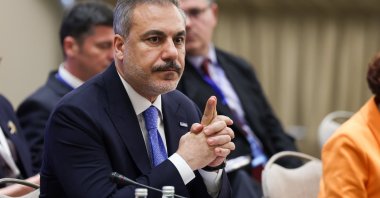 Foreign Minister Hakan Fidan attends the South-East European Cooperation Process (SEECP) summit of heads of state and government, Skopje, North Macedonia, June 13, 2024. (AA Photo)