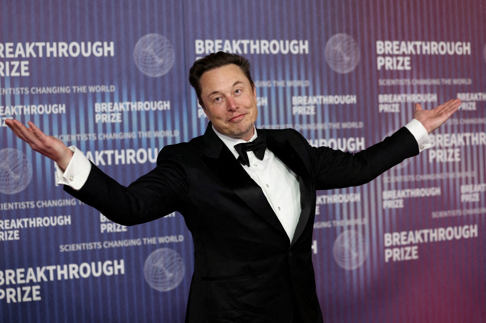 Elon Musk attends the Breakthrough Prize Awards in Los Angeles, California, U.S., April 13, 2024. (Reuters Photo)