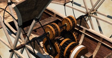 Supported by the Ministry of Culture and Tourism, the General Directorate of Foundations and the Da Vinci Foundation, the exhibition features over 100 models of Leonardo da Vinci’s inventions. (Photo courtesy of Tulip Museum)