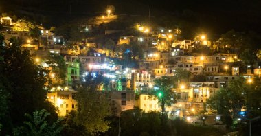 A nighttime view of the city of Rasht, northern Iran. (Getty Images)