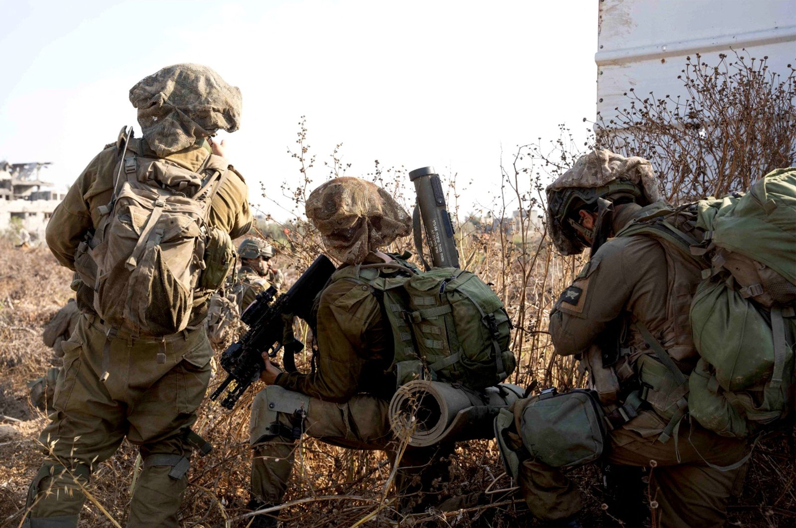 Israeli army soldiers operate inside the Gaza Strip, June 14, 2024. (AFP photo)