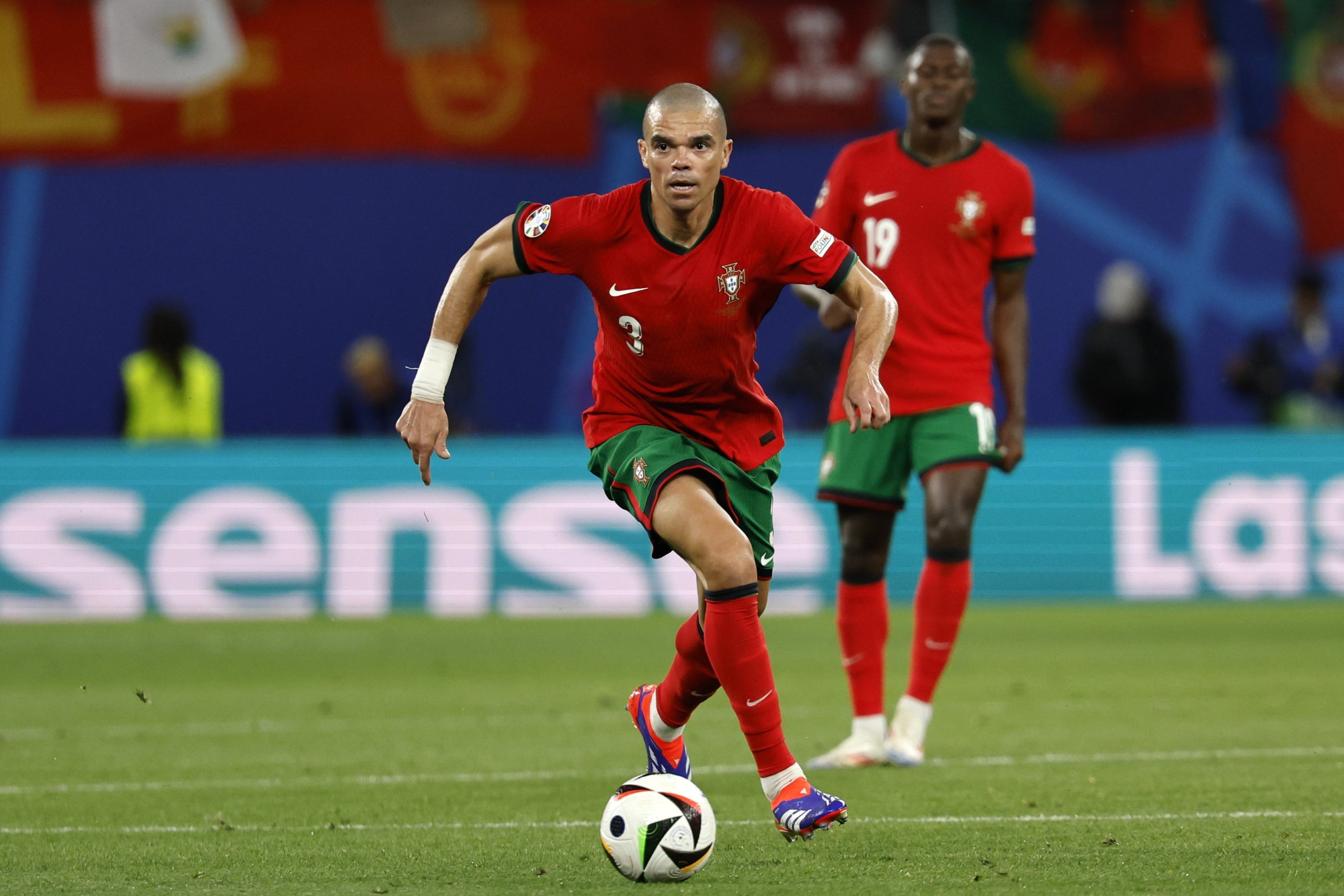 Pepe of Portugal in action during the UEFA EURO 2024 group F match between Portugal and the Czech Republic, Leipzig, Germany, June 18, 2024. (EPA Photo)