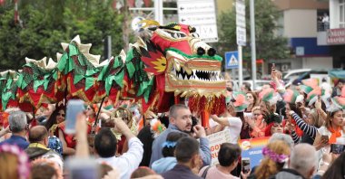 This year, for the first time, the Orange Blossom Carnival will feature richer content in collaboration with the Ministry of Culture and Tourism&#039;s Türkiye Culture Road Festivals, Adana, Türkiye, April 13, 2024. (DHA Photo)