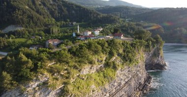 Ginolu Castle overlooks the Black Sea from atop a hill in the Çatalzeytin district of Kastamonu, Türkiye, June 20, 2024. (AA Photo)
