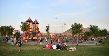 The Recep Tayyip Erdoğan People's Garden was a favorite among citizens during Qurban Bayram, Kayseri, Türkiye, June 20, 2024. (IHA Photo)