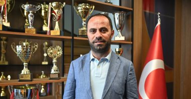 Turkish Hearing Impaired Sports Federation (TIESF) President Kerim Vural poses for a photo after an interview with Anadolu Agency (AA), Istanbul, Türkiye, June 12, 2024. (AA Photo)