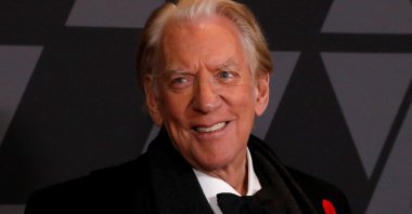 Actor Donald Sutherland, 9TH Governors Awards arrivals, Los Angeles, California, U.S., Nov. 11, 2017. (Reuters Photo)