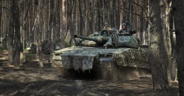 Ukrainian servicemen of the 57th Motorized Brigade attend their rest and regroup amid the Russian invasion, an undisclosed location in the Kharkiv area, Ukraine, June 18, 2024. (EPA Photo)