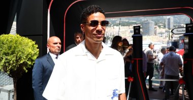 Raphael Varane walks in the Paddock prior to the F1 Grand Prix of Monaco at Circuit de Monaco, Monte-Carlo, Monaco, May 26, 2024. (Getty Images Photo)