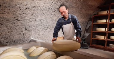 Kars Cheese Museum features Gravyer (Turkish Gruyere) cheese and other unique varieties, Kars, Türkiye, June 23, 2024. (IHA Photo)