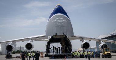 Turkey&#039;s first domestic communications satellite, Türksat 6A, was sent to Cape Canaveral Spaceport, Florida, U.S., June 4, 2024. (AA Photo)