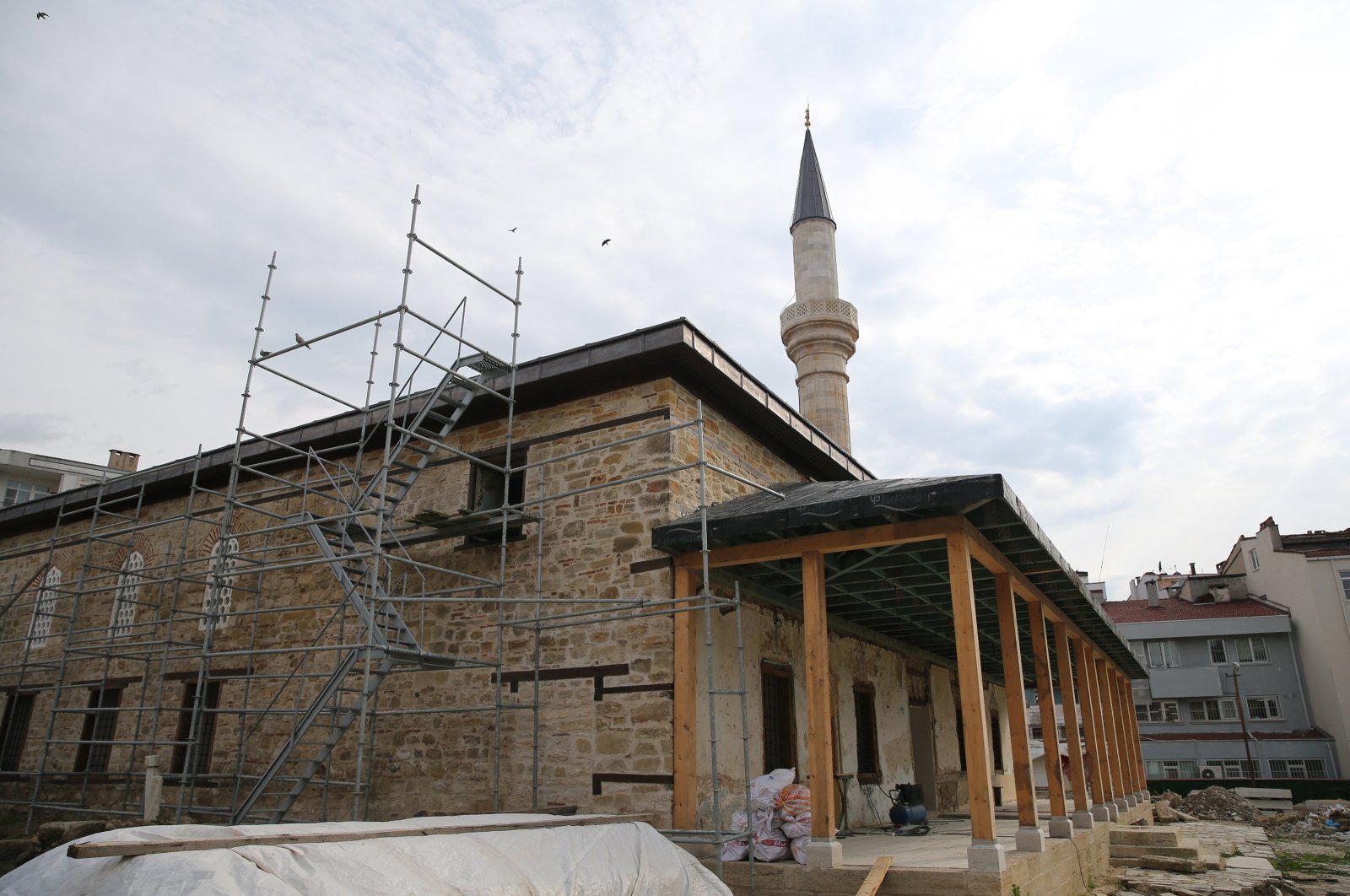 Muradiye Mosque undergoes restoration, Edirne, Türkiye, June 24, 2024. (AA Photos)