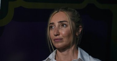 Turkish freediver Şahika Ercümen during an interview with Anadolu Agency (AA), Istanbul, Türkiye, June 6, 2024. (AA Photo)