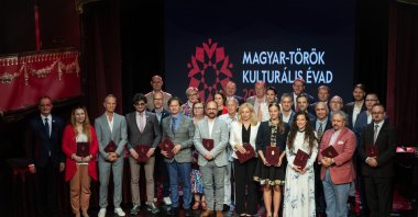 Turkish and Hungarian artists were presented certificates at the Operetta Theatre, Budapest, Hungary, June 18, 2024. (Photo courtesy of Liszt Institute Hungarian Cultural Center in Istanbul)