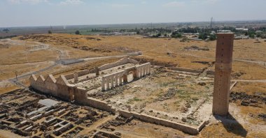 Harran Grand Mosque (Harran Ulu Cami) is preparing to welcome visitors after restoration, Şanlıurfa, Türkiye, June 27, 2024. (AA Photo)