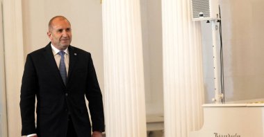 Bulgaria's President Rumen Radev arrives to the Bucharest Nine (B9) format, also known as NATO's Eastern Flank Summit in Riga, Latvia, June 11, 2024. (Reuters Photo)