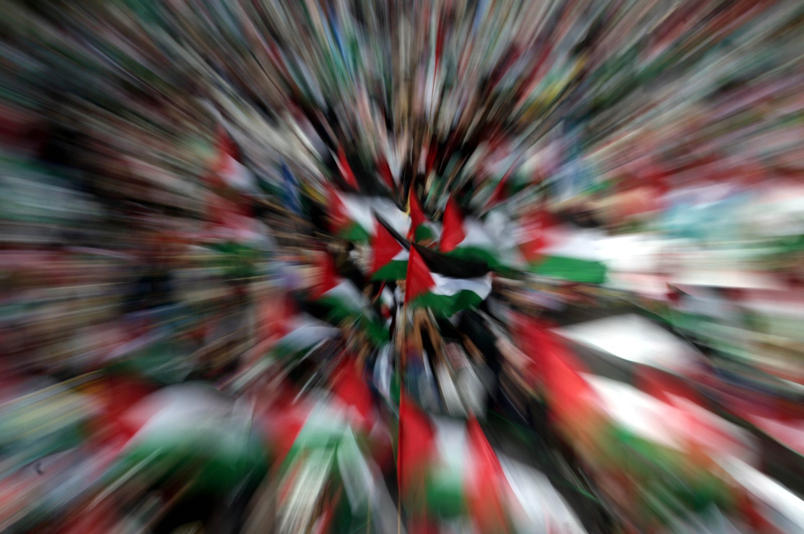 A Palestinain flag is seen in Karachi, Pakistan, June 2, 2024. (EPA Photo)