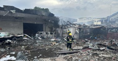 Rescuers work at the scene of the explosion that killed five, Zamboanga City, southern Philippines, June 29, 2024. (Mayor John Dalipe on Facebook)