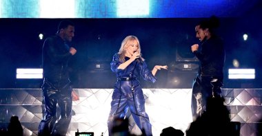 Singer Kylie Minogue performs onstage during the OUTLOUD Music Festival, West Hollywood, California, U.S., June 2, 2024. (Getty Images Photo)