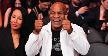 Mike Tyson attends the UFC 300 event at T-Mobile Arena, Las Vegas, Nevada, U.S., April 13, 2024. (Getty Images Photo)