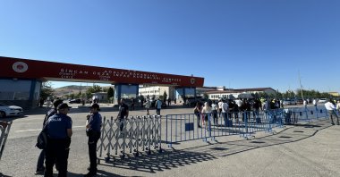 Security measures outside the prison-courthouse complex where the trial is being held, in the capital Ankara, Türkiye July 1, 2024. (DHA Photo)
