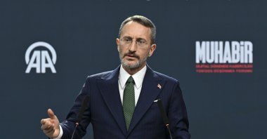 Communications Director Fahrettin Altun speaks at a workshop organized by Anadolu Agency in Ankara, June 26, 2024. (AA File Photo)