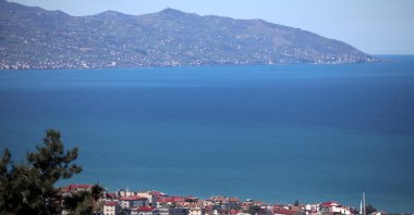 An aerial view of the Black Sea coast, where above-normal temperatures are causing an increase in sea surface temperatures, Türkiye, July 2, 2024. (DHA Photo)