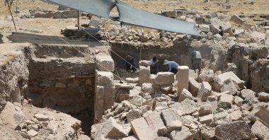 Excavations at the Harran archaeological site uncovered church ruins from the fifth century, Şanlıurfa, Türkiye, July 2, 2024. (AA Photo)