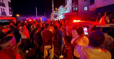 Citizens protest attacks on the Turkish flag and lorries in Syria after anti-Syrian riots in Kayseri, in central Konya province, Türkiye, July 2, 2024. (DHA Photo)