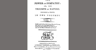 This image released by Penguin Classics shows the title page of the first edition of the 1789 book &quot;The Power of Sympathy&quot; by William Hill Brown. (AP Photo)