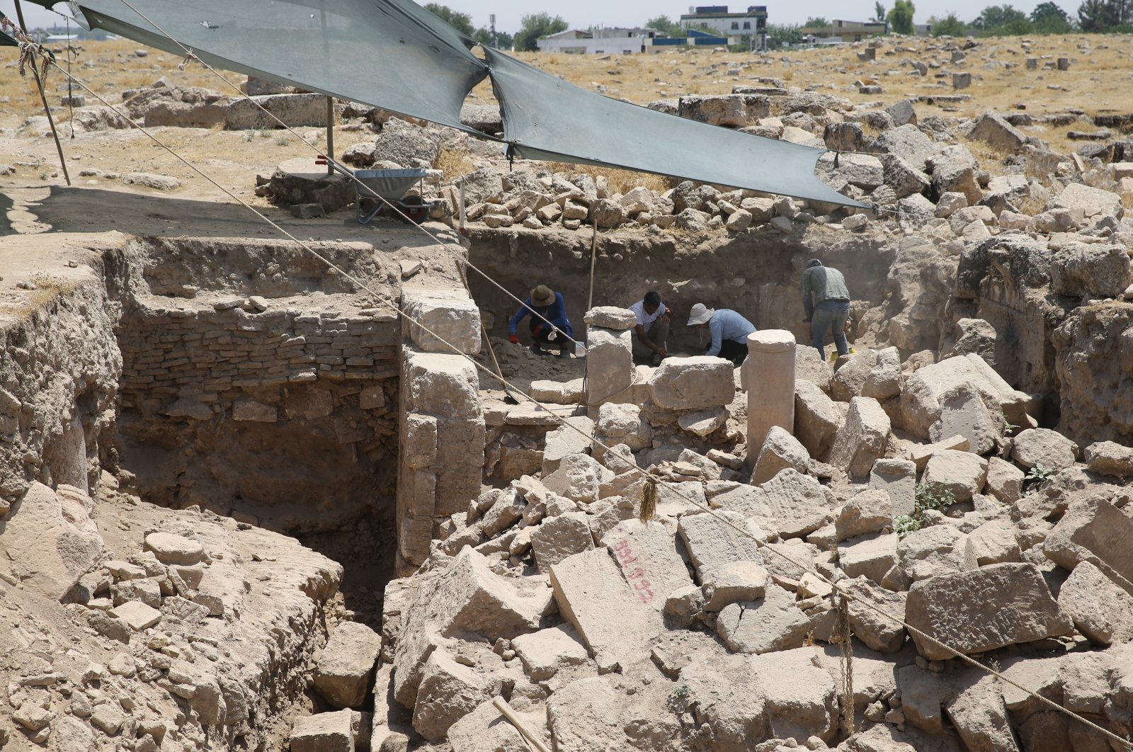 Excavations at the Harran archaeological site uncovered church ruins from the fifth century, Şanlıurfa, Türkiye, July 2, 2024. (AA Photo)